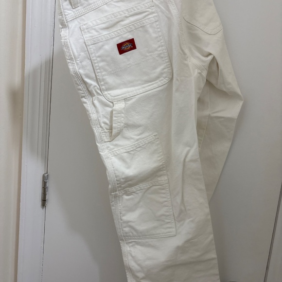 Dickies White Carpenter Pants — 29x30, Utility Workwear, Straight Leg - Picture 2 of 3